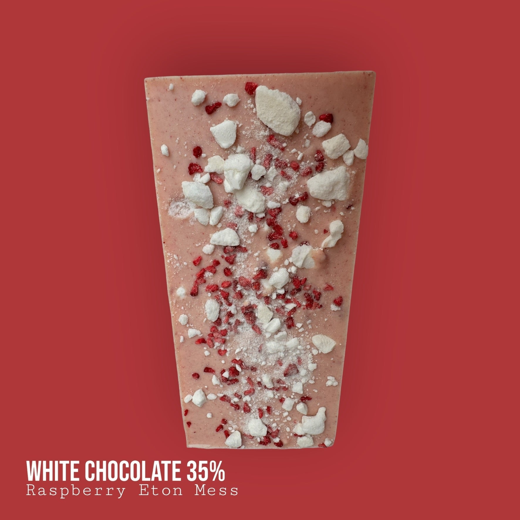 White 35% Raspberry Eton Mess Bar 110g