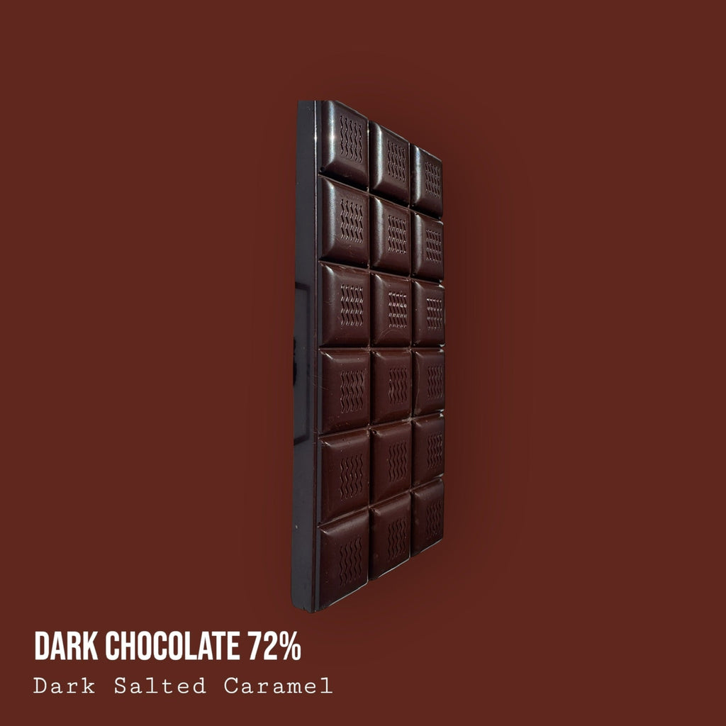 Single Origin Dark Perú 72% with Dark Chocolate Salted Caramel 110g