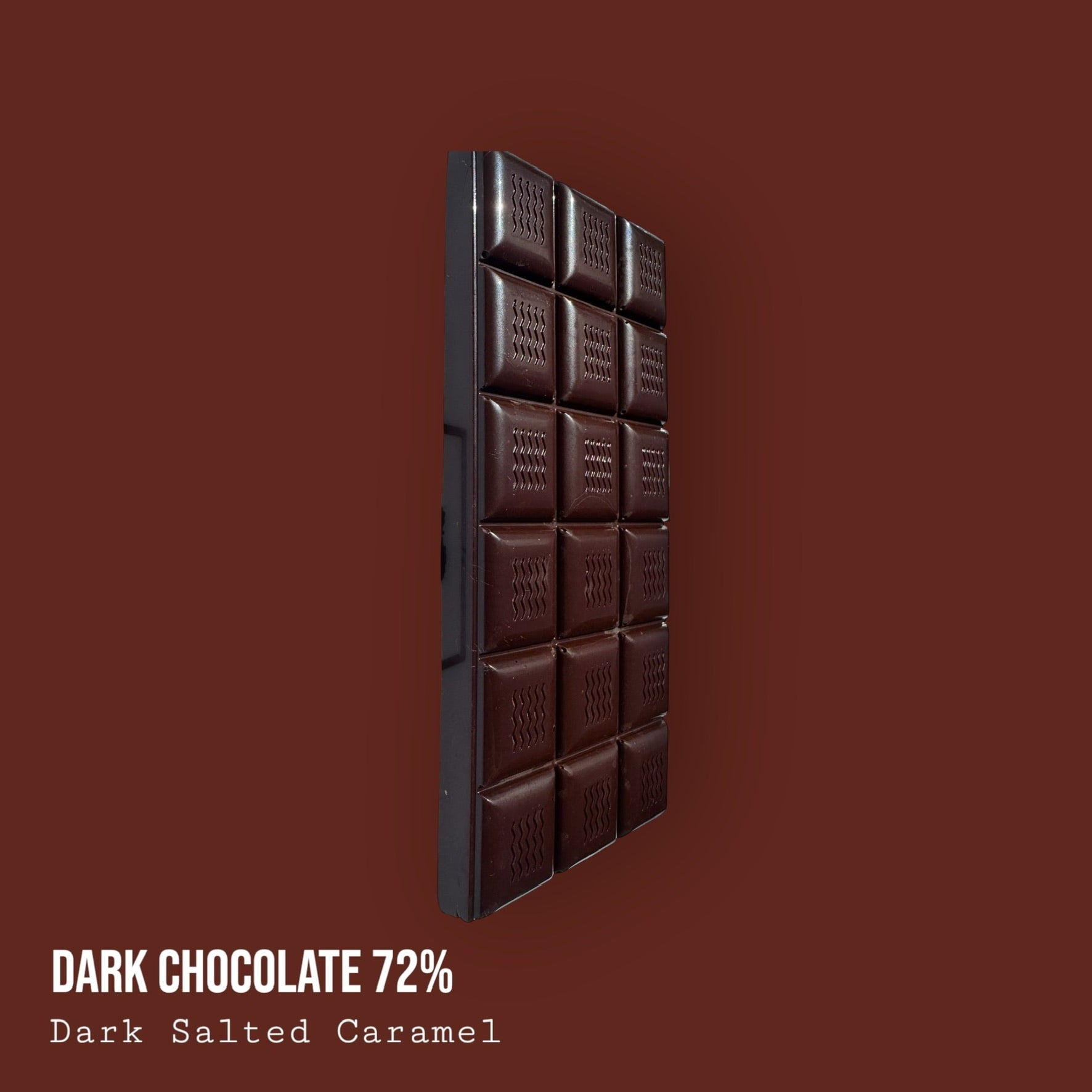 Single Origin Dark Perú 72% with Dark Chocolate Salted Caramel 110g