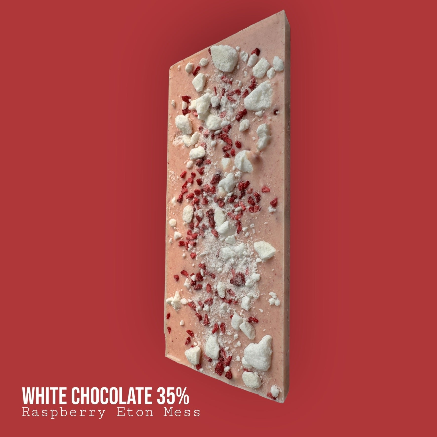 White 35% Raspberry Eton Mess Bar 110g